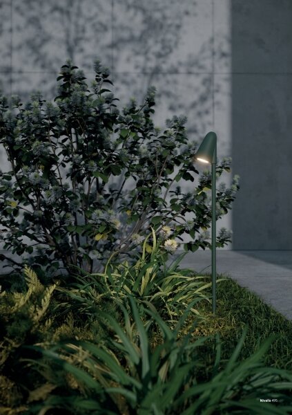 Redo 90707 - Lampă LED de exterior NIVALIS, 6,8 W, 230 V, 3000 K, 82 cm, IP65, verde