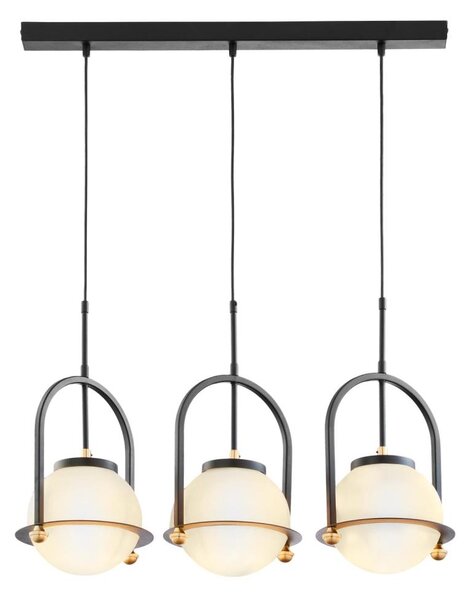 Jupiter 1916 - Pendul cu cablu ROSSO 3xE27/15W/230V negru