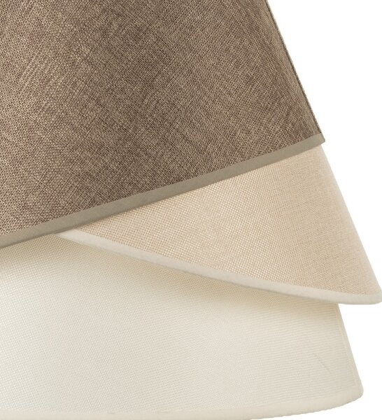 ONLI - Lampă suspendată pe cablu POLLON 1xE27/15W/230V maro/crem/bej