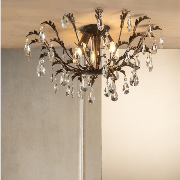 ONLI - Plafonieră TERESA 3xE14/6W/230V bronz