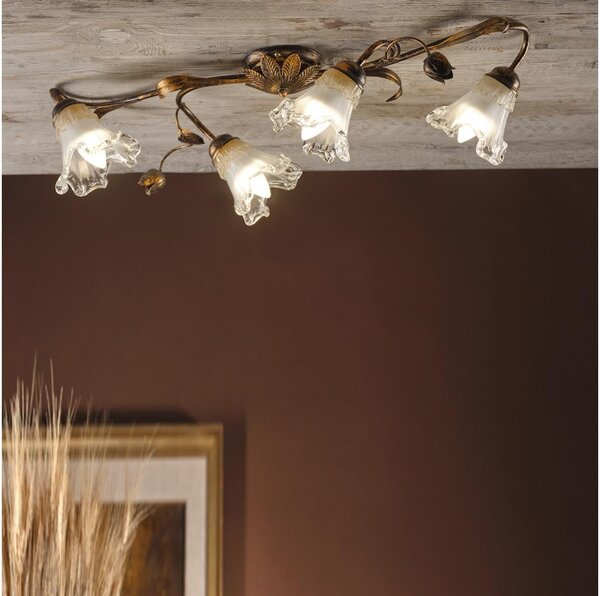 ONLI - Plafonieră ARIANNA 4xE14/6W/230V, bronz