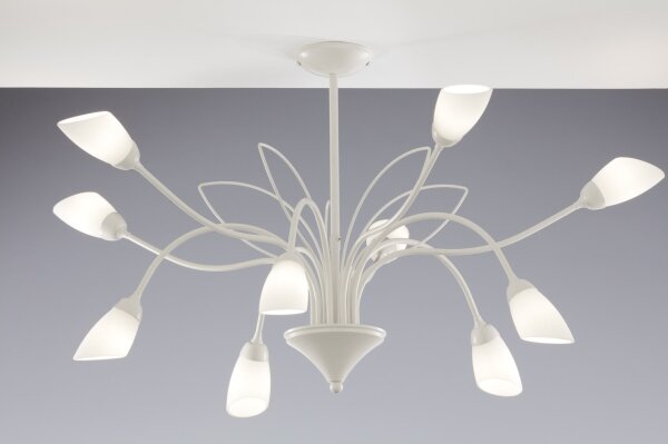 Jupiter 2061 - Lustra pe tijă GLORIOSA, 10xG9/14W/230V, crem