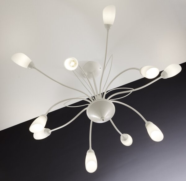 Jupiter 2061 - Lustra pe tijă GLORIOSA, 10xG9/14W/230V, crem
