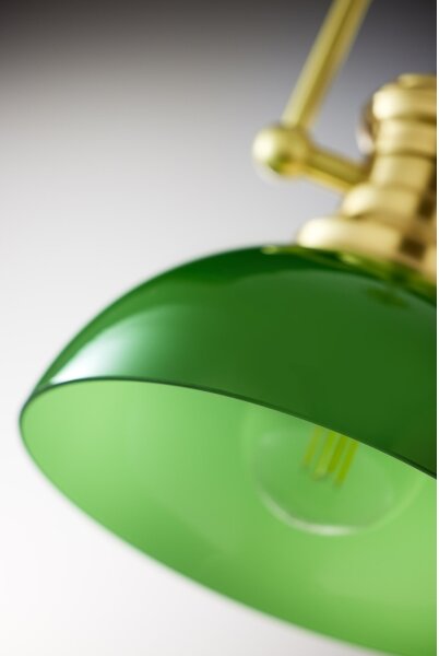 Pendul pe tijă PLATINO Jupiter 2073 1xE27/15W/230V verde/auriu