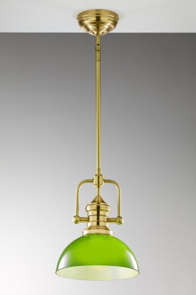 Pendul pe tijă PLATINO Jupiter 2073 1xE27/15W/230V verde/auriu
