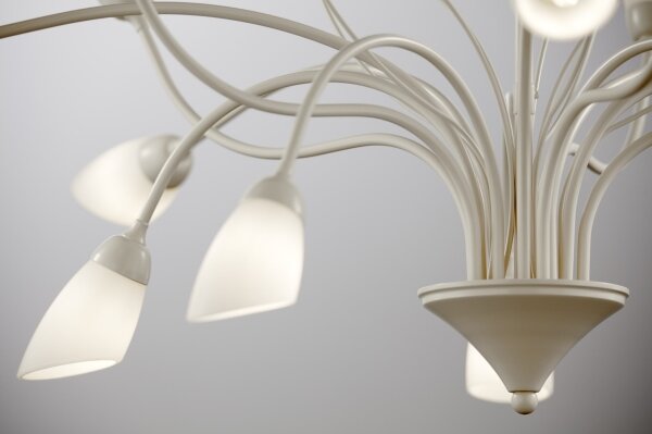 Jupiter 2061 - Lustra pe tijă GLORIOSA, 10xG9/14W/230V, crem