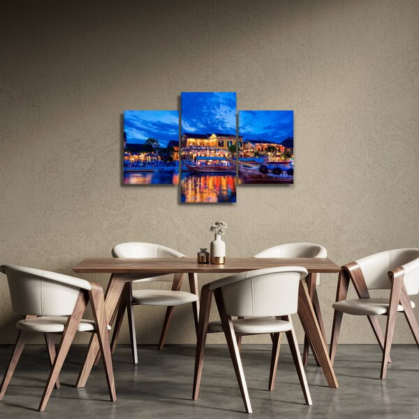 Tablou - Orașul de noapte Hoi An, Vietnam (90x60 cm)