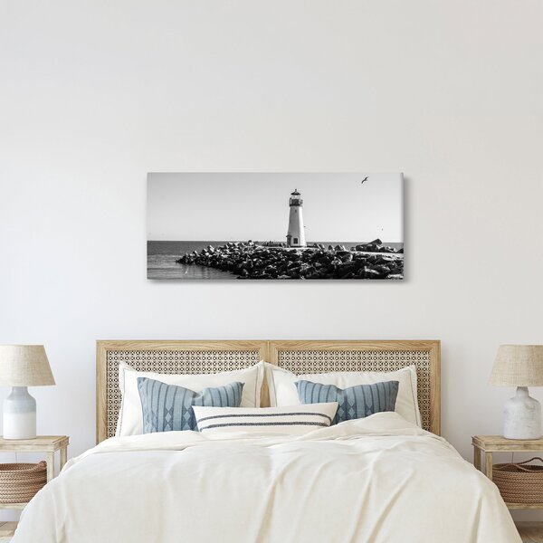 Tablou - Far de pe coastă, Santa Cruz, California (120x50 cm)
