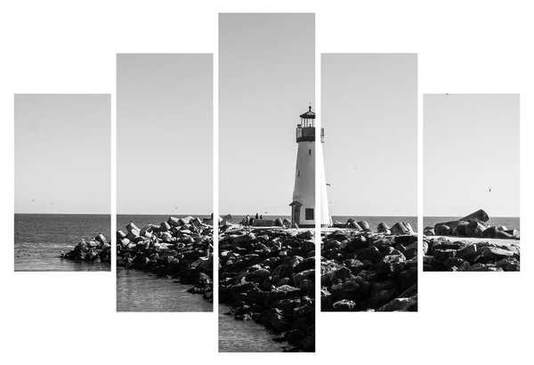 Tablou - Far de pe coastă, Santa Cruz, California (150x105 cm)