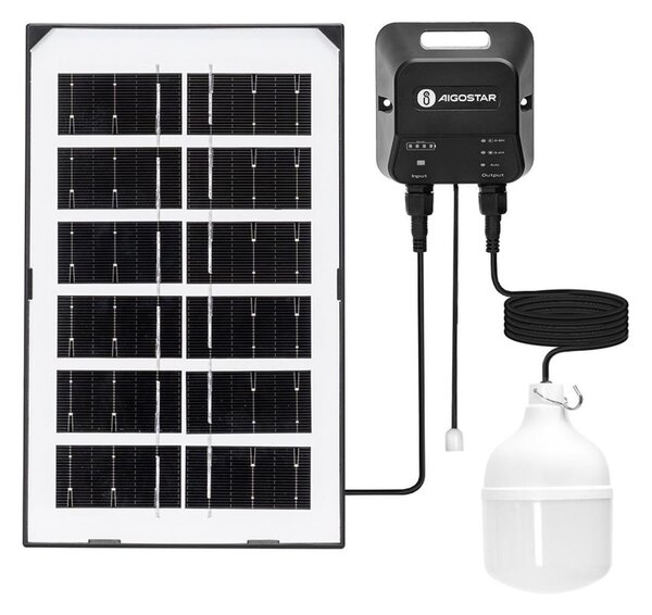 Aigostar - Lustră solară LED/35W/12V 3000 mAh 6500K diam. 10 cm