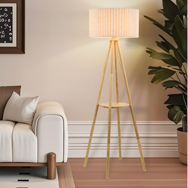 Lampă de podea Brilagi NORDIC WAVE 1xE27/15W/230V lemn/in