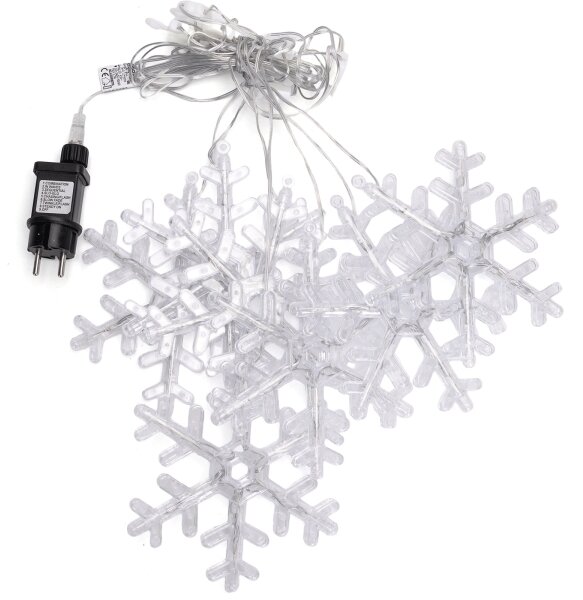 Aigostar - Ghirlandă LED pentru exterior 84xLED/230V 1,2x1m IP44 alb cald cu fulgi de nea