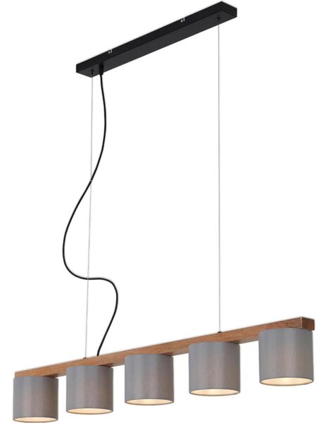 Briloner 4075-054 - Candelabru suspendat RHON, 5 x E14, 25 W, 230 V