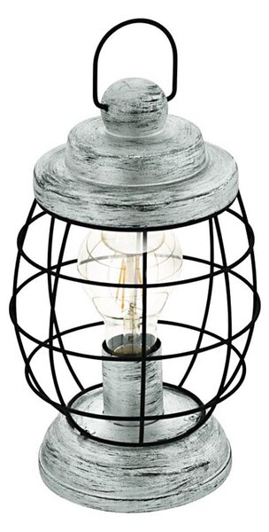 Eglo 79436 - Lampă de masă BAMPTON 1xE27/60W/230V argintie