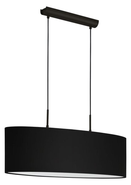 Eglo 33356 - Lustră suspendată AMANI pe cablu, 2xE27/60W/230V, negru