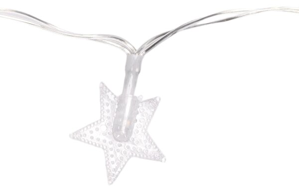 Aigostar - Lanț luminos LED pentru exterior, 100 LED, 8 funcții, 3x AA, 10 m, IP44, alb rece