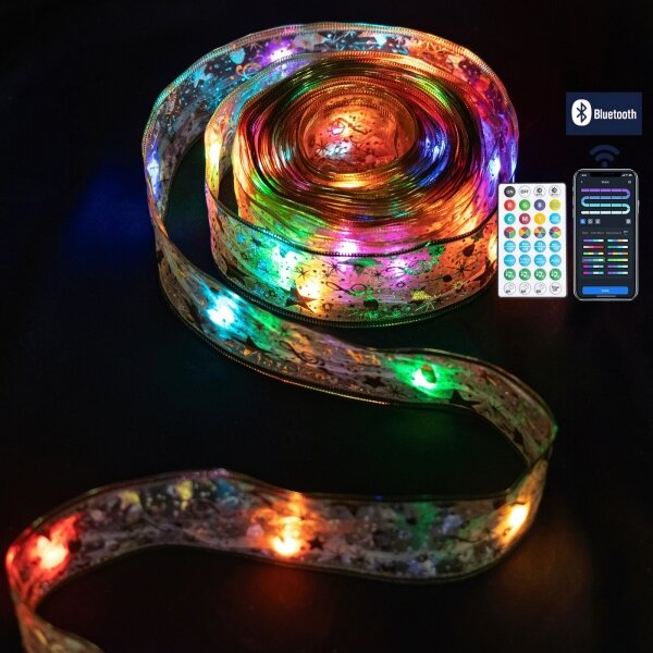 Aigostar - Ghirlandă LED RGBICW pentru exterior, 100 LED / 10 W / 230 V, 10 m, IP44 + telecomandă