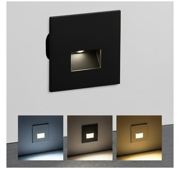 Brilagi - Corp de iluminat LED pentru scări JACK LED/3W/230V 3000/4000/6500K IP65 negru