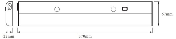 Osram - Corp de iluminat LED pentru montaj sub dulap LINEAR, 5W, 230V, 4000K, 37 cm, argintiu
