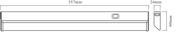 Osram - Corp LED pentru sub dulap LINEAR, 6W, 230V, 3000K, 35,7 cm, argintiu