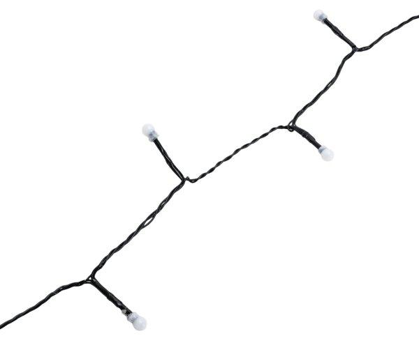 Aigostar - Ghirlandă luminoasă LED de exterior pentru Crăciun, 50 LED, 8 funcții, 8 m, IP44, alb cald