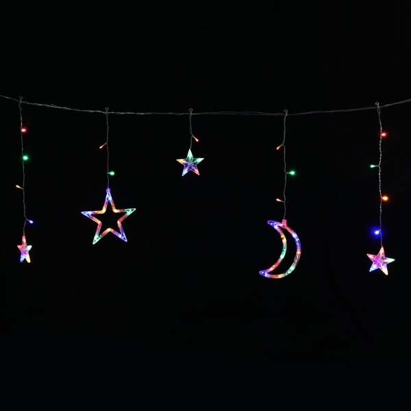 Aigostar - LED RGBY Ghirlandă de Crăciun solară 120xLED/8 funcții 3x0,6m 500 mAh IP65