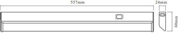 Osram - Corp de iluminat LED sub dulap LINEAR LED/10W/230V 3000K 55,7 cm argintiu
