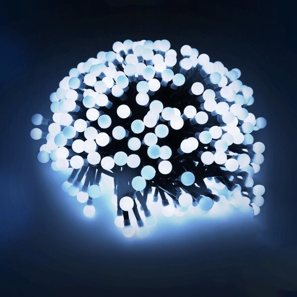 Aigostar - Ghirlandă LED decorativă de exterior, 100 LED, 3,6 W, 230 V, 8 moduri, 10 m, IP44, alb rece