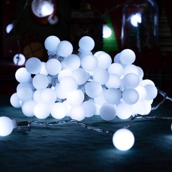 Aigostar - Șir LED decorativ de exterior 100xLED/3,6W/230V/8 funcții, 10 m, IP44, alb rece