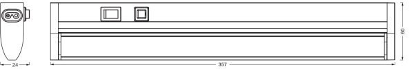 Osram - Aplică LED dimmabilă LINEAR TURN LED/6W/230V 35 cm neagră