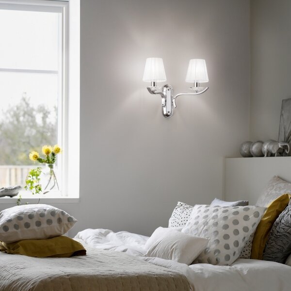 Ideal Lux - Aplică de perete cu cristale PEGASO 2xE14/28W/230V crom lucios