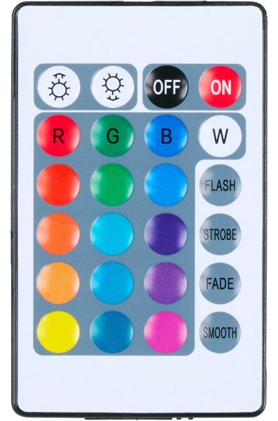 Grundig - Lampă de birou LED RGBW dimabilă, 0,7 W / 5 V, neagră, cu telecomandă