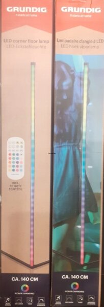 Grundig - Lampă de podea LED RGBW reglabilă LED/6W/230V + telecomandă