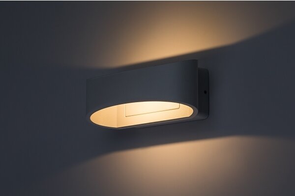 Rabalux 77178 - Aplică de perete LED pentru exterior GERLA LED/9W/230V IP54 albă