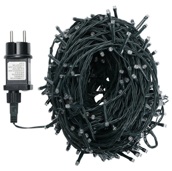 Aigostar - Ghirlandă LED de exterior 50 m, 500 LED, 6 W, 230 V, IP44, alb cald