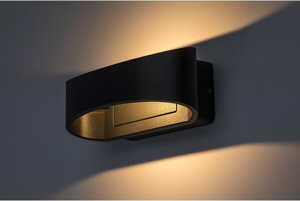 Rabalux 77179 - Aplica de perete LED pentru exterior GERLA, 9W, 230V, IP54, antracit