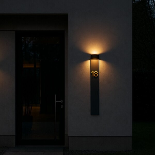 Rabalux 77179 - Aplica de perete LED pentru exterior GERLA, 9W, 230V, IP54, antracit