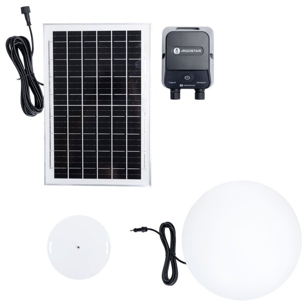 Aigostar-LED Lampă LED RGB dimabilă de exterior MESH, 35W/3,7V, 4000mAh, 2700-6500K, IP65, diam. 50 cm
