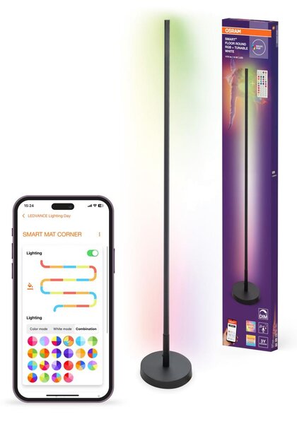 Osram - Lampă de podea LED RGBW reglabilă SMART+ FLOOR LED/14W/230V Wi-Fi+telecomandă