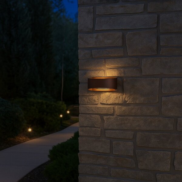 Rabalux 77180 - Aplică de exterior GERLA LED/9W/230V IP54 maro