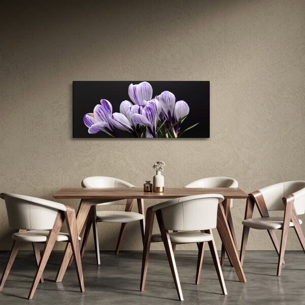 Tablou - Crocus violet (120x50 cm)