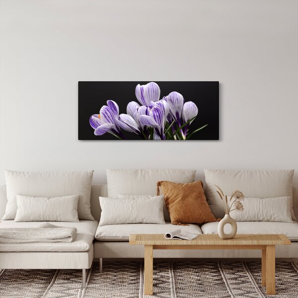 Tablou - Crocus violet (120x50 cm)