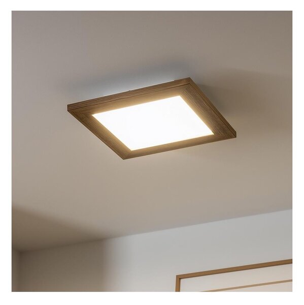 Plafonieră LED Brilagi SLIMFRAME WOOD LED/25W/230V 34x34 cm maro