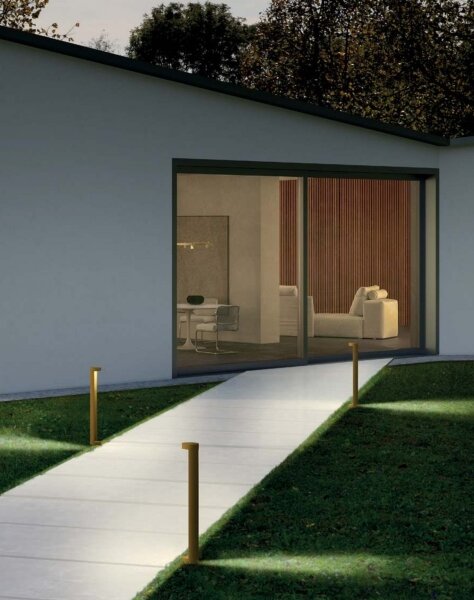 Redo 90366 - Lampă LED de exterior ZEUS LED/11,5W/230V 3000K 75 cm IP54 maro