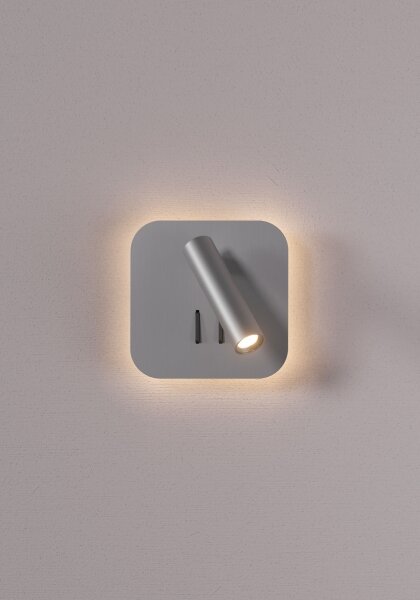 Redo 01-2978 - Aplică de perete LED QUDA, LED 6W/230V + LED 3W, CRI 90, crom