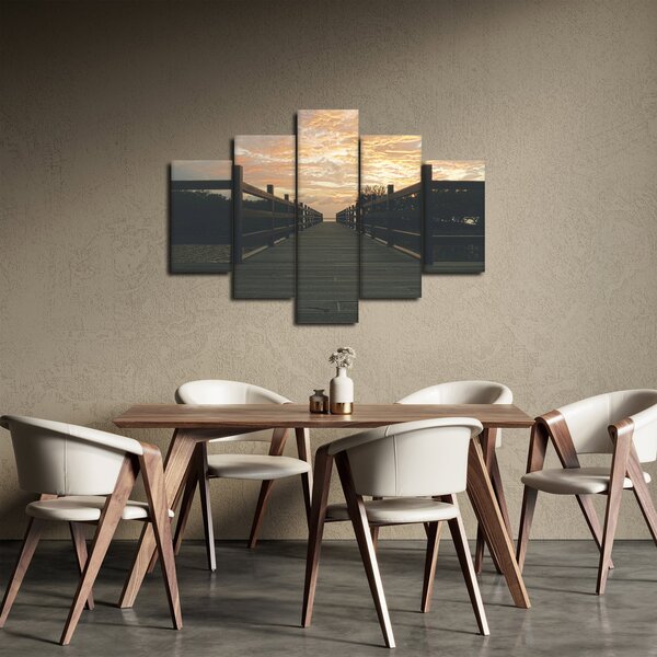 Tablou - Ponton de lemn, lac (150x105 cm)
