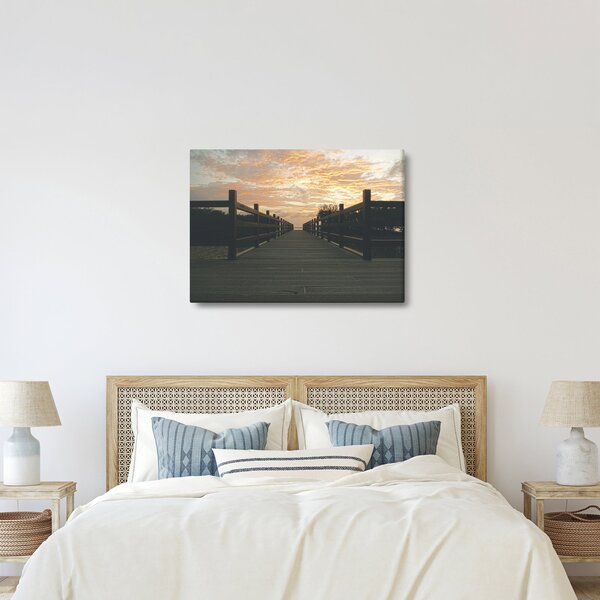 Tablou - Ponton de lemn, lac (70x50 cm)