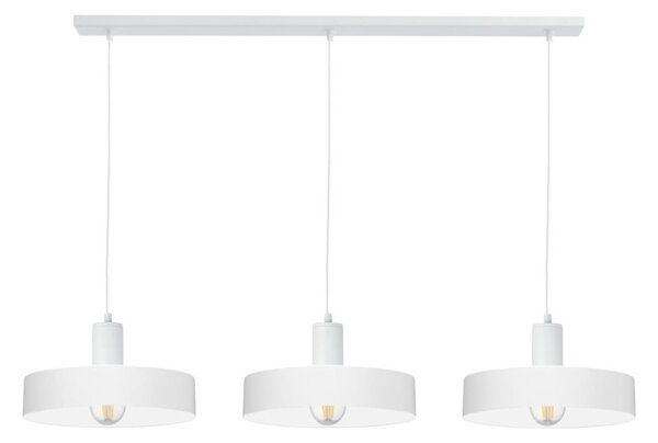 Lustră cu cablu ARCANE 3xE27/60W/230V alb