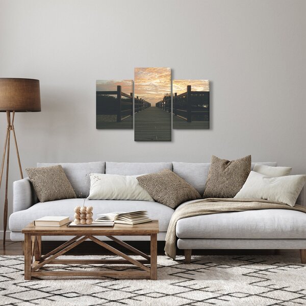 Tablou - Ponton de lemn, lac (90x60 cm)