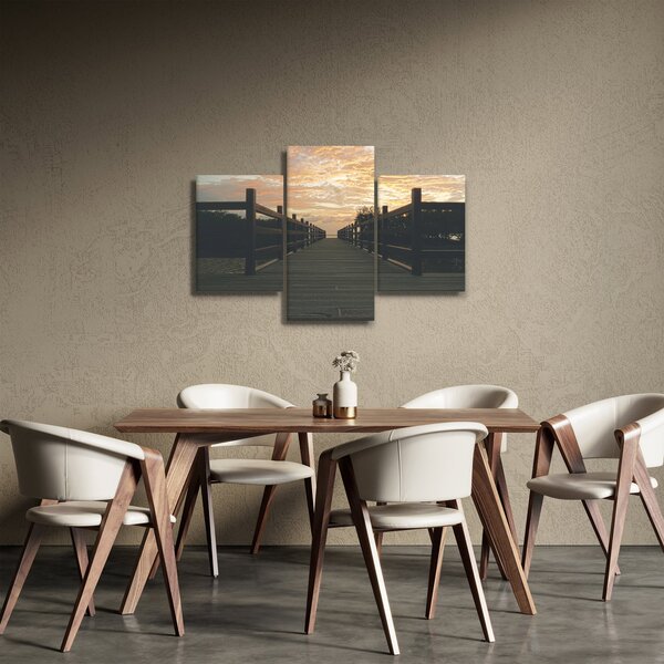 Tablou - Ponton de lemn, lac (90x60 cm)